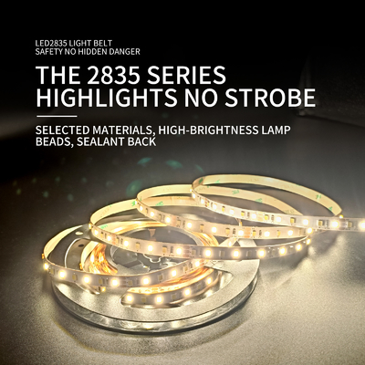 نوارهای انعطاف پذیر LED 12 ولت SMD 2835 120 لامپ فوق باریک 5 میلی متری برای آینه حمام