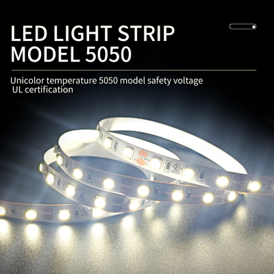 تک رنگ SMD LED Flexible Strips 5050 Water Lamp 21 - 23LM/LED