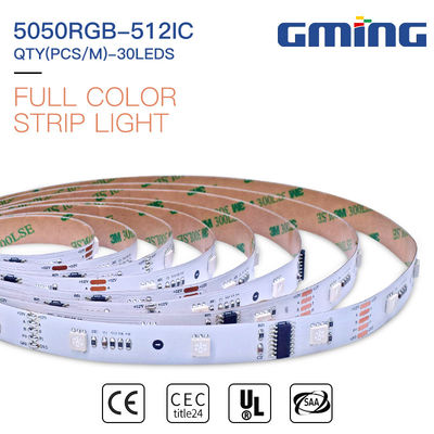 2Oz PCB 10MM عرض 6W 630nm 5050 چراغ نوار LED 12 / 24VDC