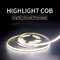 خط انعطاف پذیر COB LED نوار نور در فضای باز ولتاژ پایین فوق العاده باریک